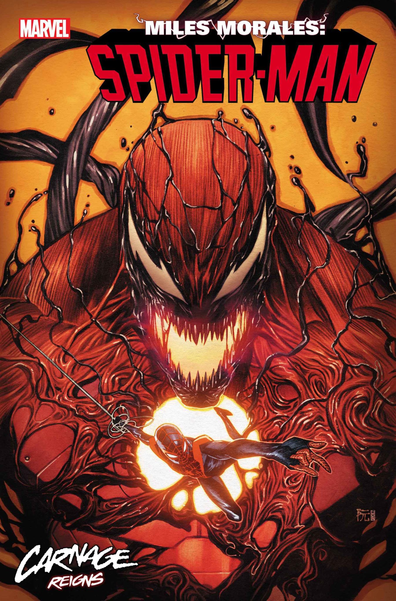 Carnage Reigns miles Morales cover