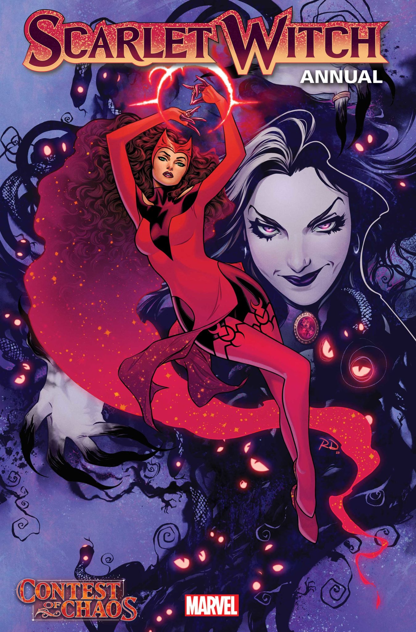 The Rejuvenated Agatha Harkness Kicks Off The 'Contest Of Chaos' In 'Scarlet Witch Annual' #1 2 Scarlet Witch Annual #1 cover
