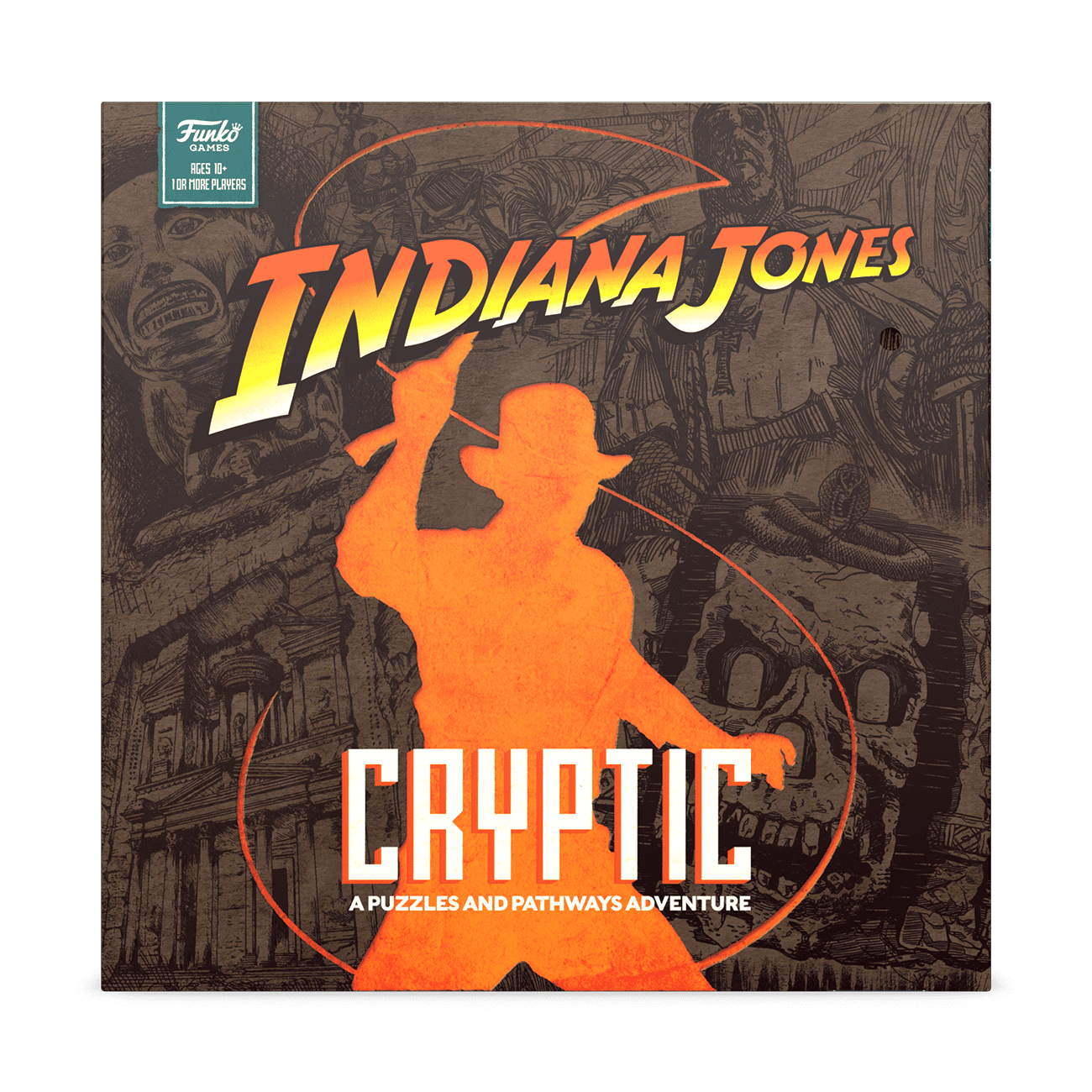 Funko Games Announces New Partnership With Lucasfilm To Bring Adventure Home In Line Of Indiana Jones Board Games 4 Indiana Jones Cryptic box