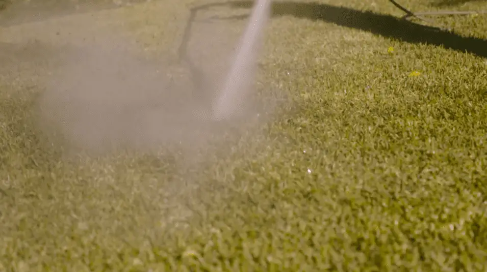 hot water blasting a lawn in kill your lawn