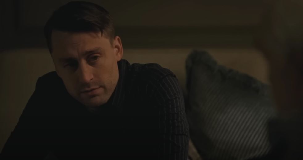 Succession Features Two Sales And A Wedding 1 Roman speaks to his father from Succession