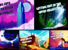 collage of postcards from areas of the NPU
