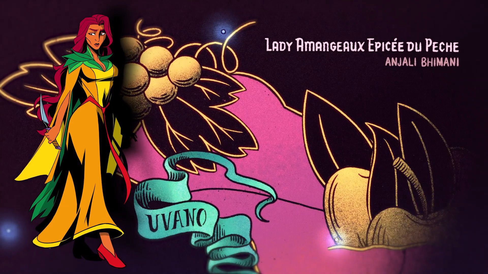Fun Is The Most Important Thing: Anjali Bhimani Talks Mangos, Mercer, and 'The Ravening War' 5 Anajli's character in The Ravening War Lady Amangeaux