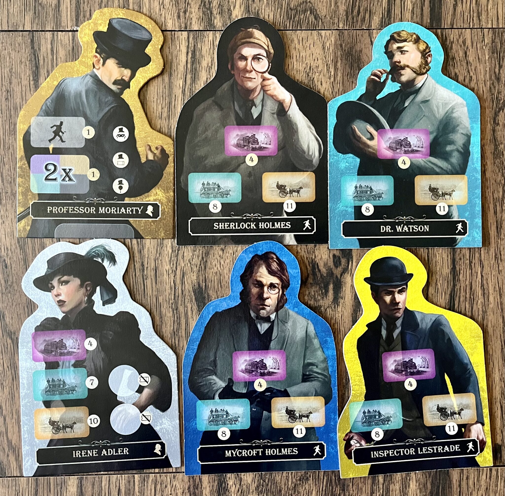 Scotland Yard: Sherlock Holmes Edition characters