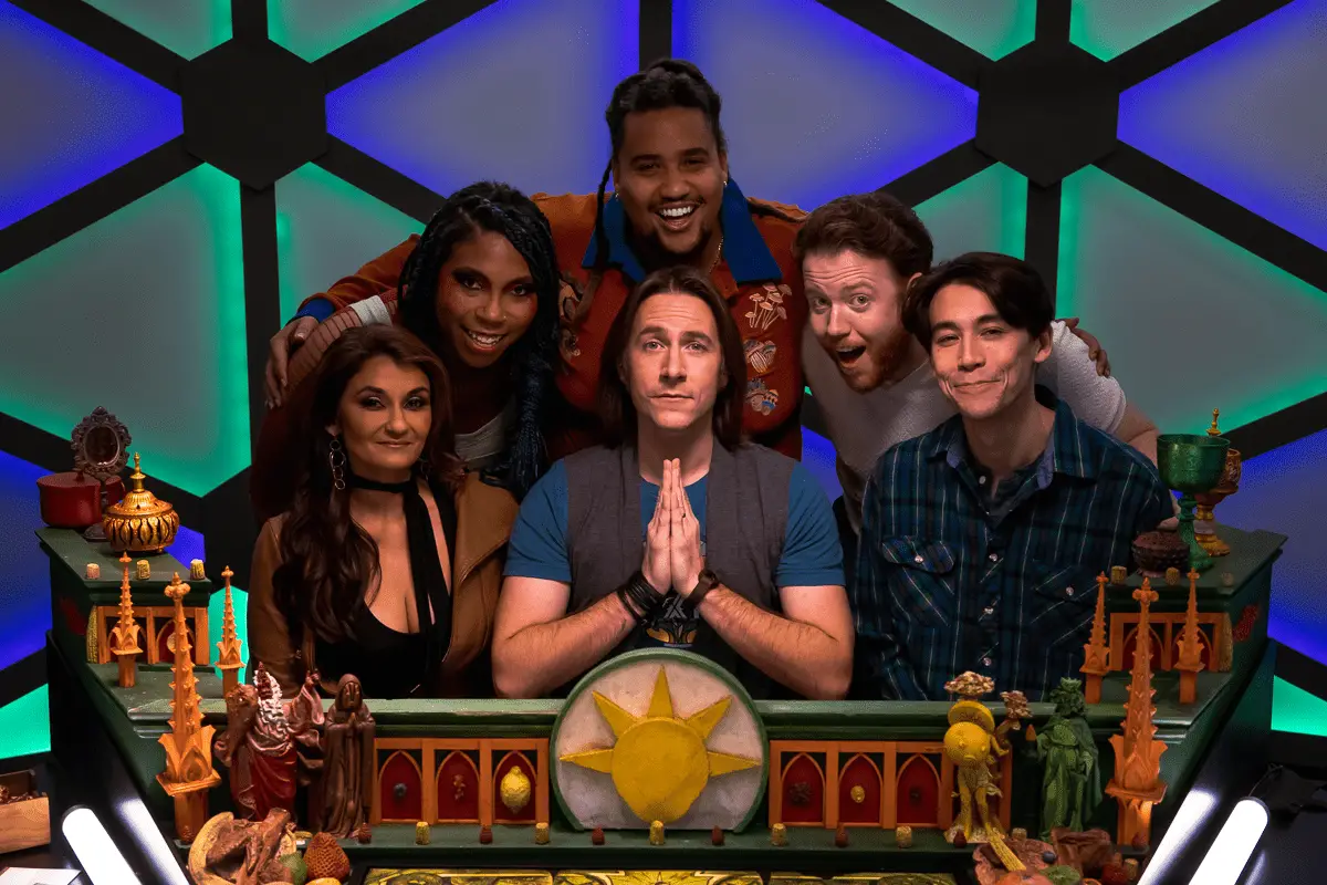 The cast of The Ravening War with GM Matt Mercer