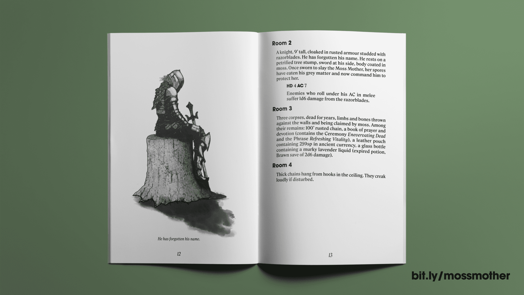  'The Moss Mother's Maze' page example