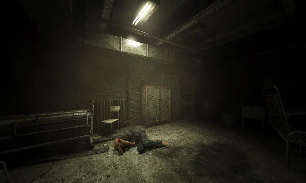 'Outlast': Its Revitalizing Peak and Its Precipice of Decline 9 A Variant hiding in a room.