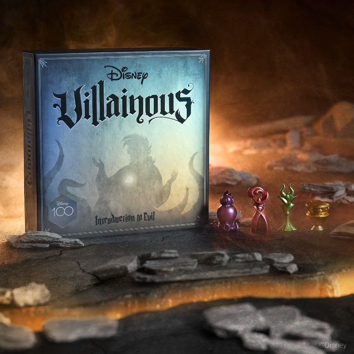 Disney Villainous: Introduction to Evil (Disney100 Edition)  box and movers