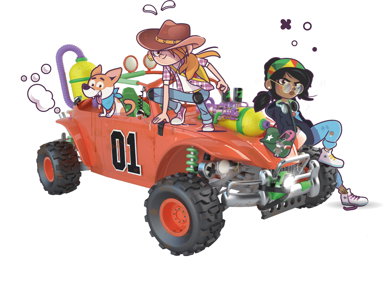 Scorpion Masqué Goes For Speed In New Zombie Kidz Racing Game 'Turbo Kidz' 2 Turbo Kidz art