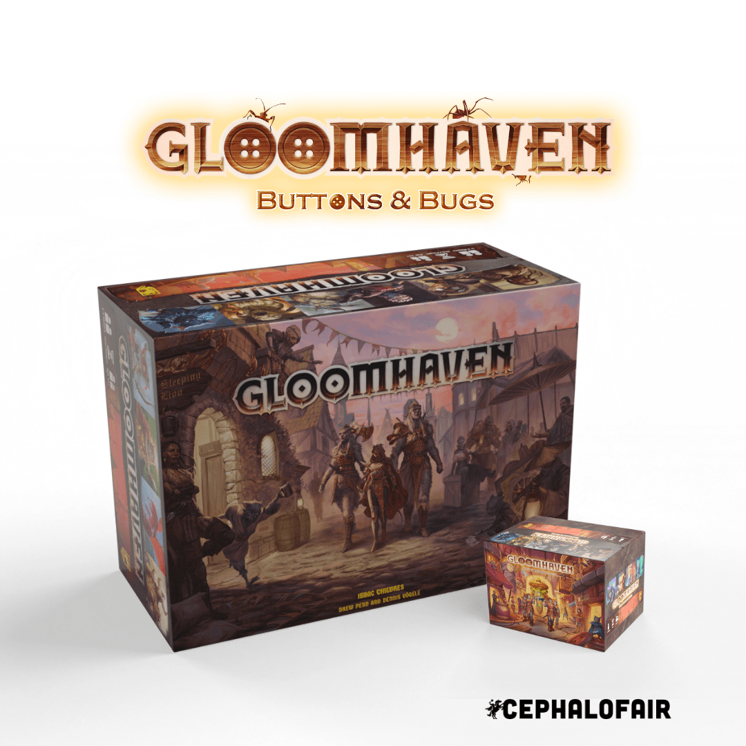 Gloomhaven Buttons & Bugs box comparison