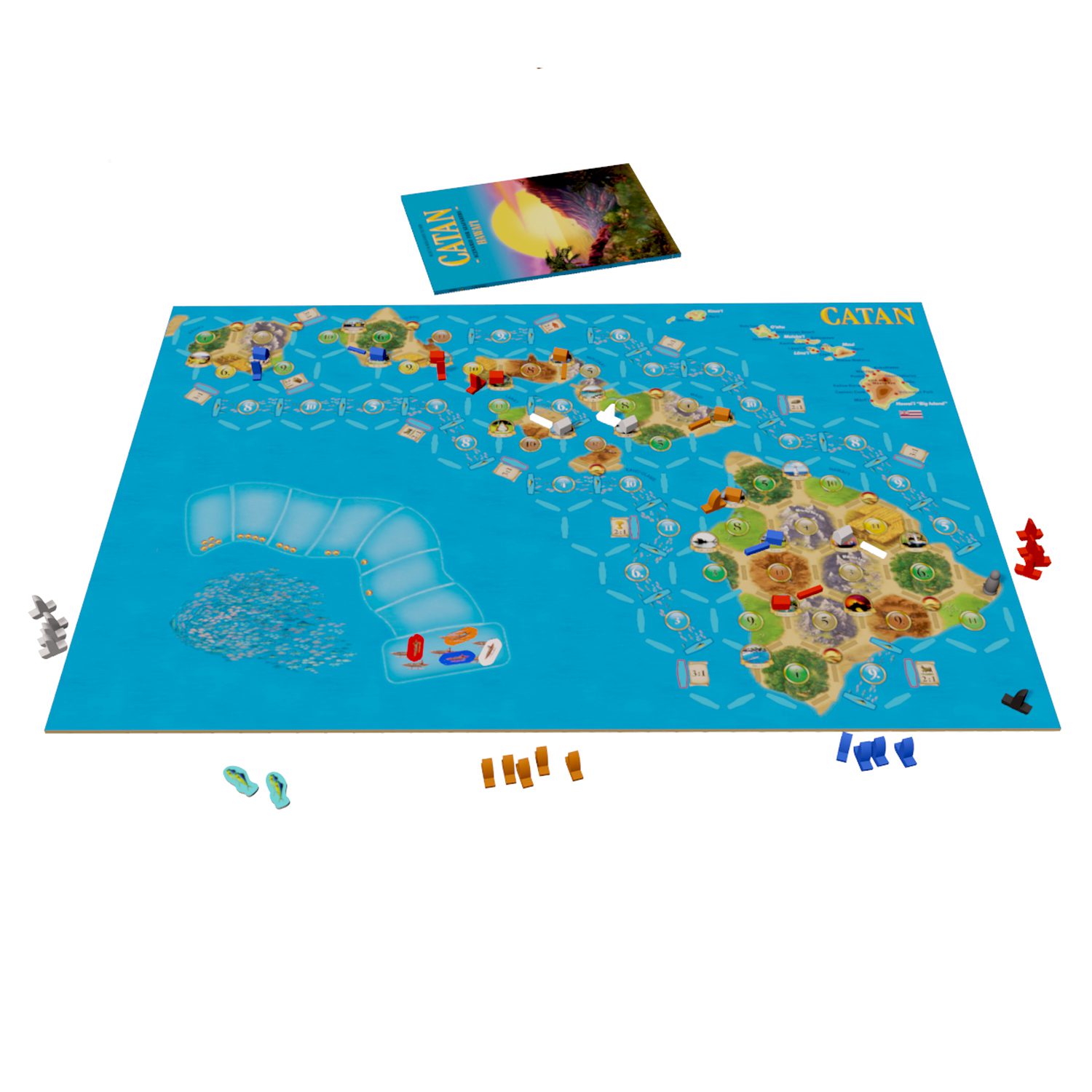 Say Aloha To A More Tropical Way To Play CATAN With New 'CATAN- Hawai'i' Scenario 2 Catan Hawai'i Board
