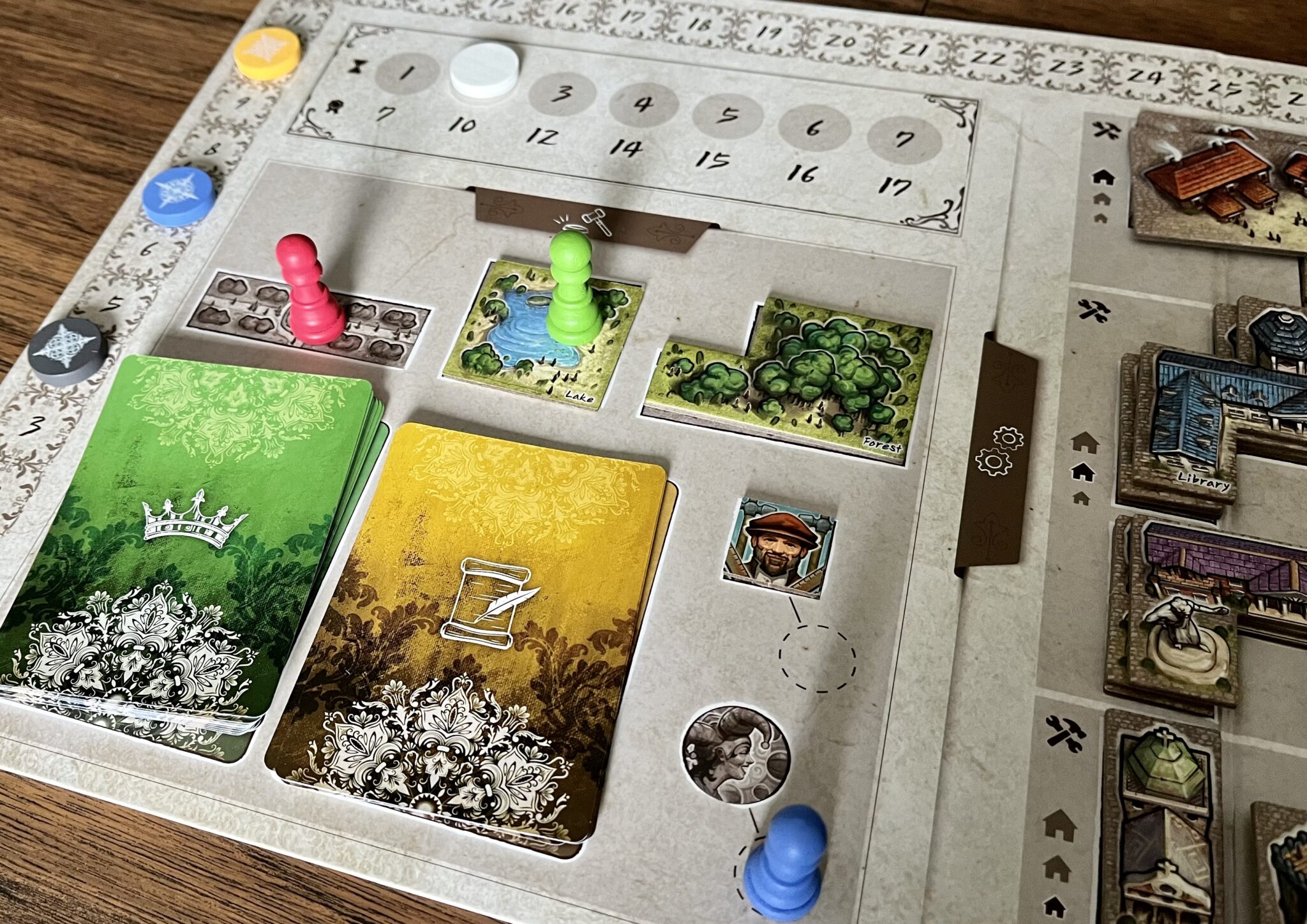 Bringing A Classic Euro Game Back To 2023 - 'The Princes of Florence' Review 3 The Princes of Florence main board with first round actions