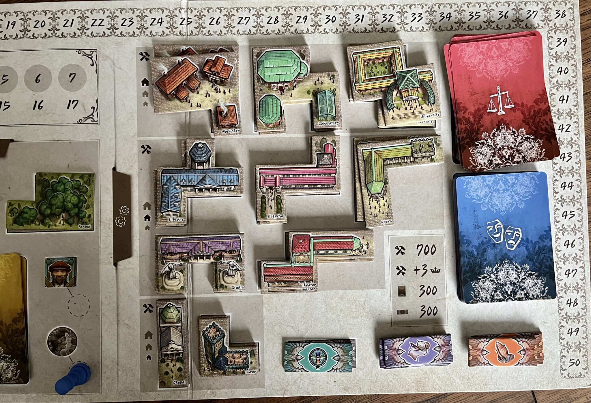 Bringing A Classic Euro Game Back To 2023 - 'The Princes of Florence' Review 4 The Princes of Florence tiles and second actions