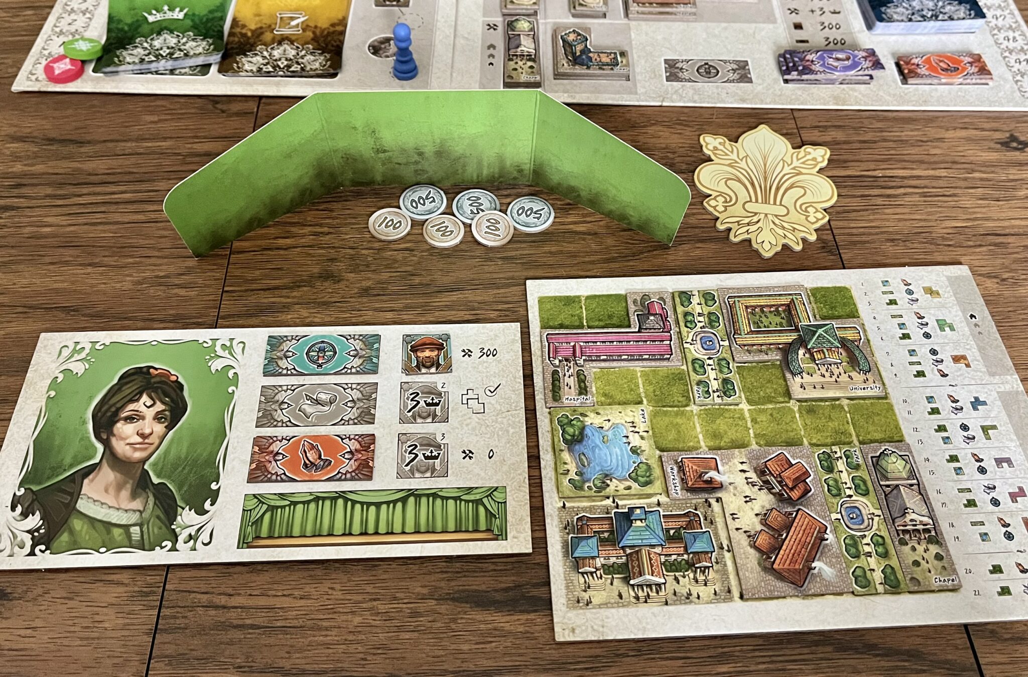 Bringing A Classic Euro Game Back To 2023 - 'The Princes of Florence' Review 5 The Princes of Florence player board and space