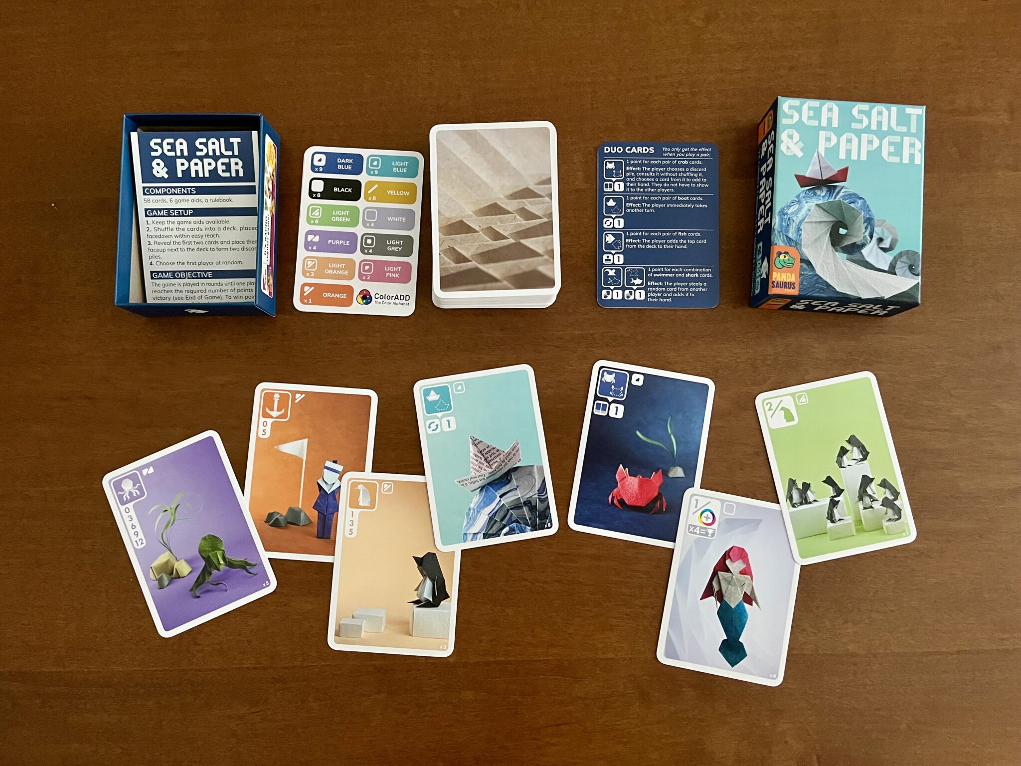 'Sea Salt & Paper' Mixes Relaxation, Strategy, and Unique Origami-Themed Art 3 Sea Salt & Paper components and cards