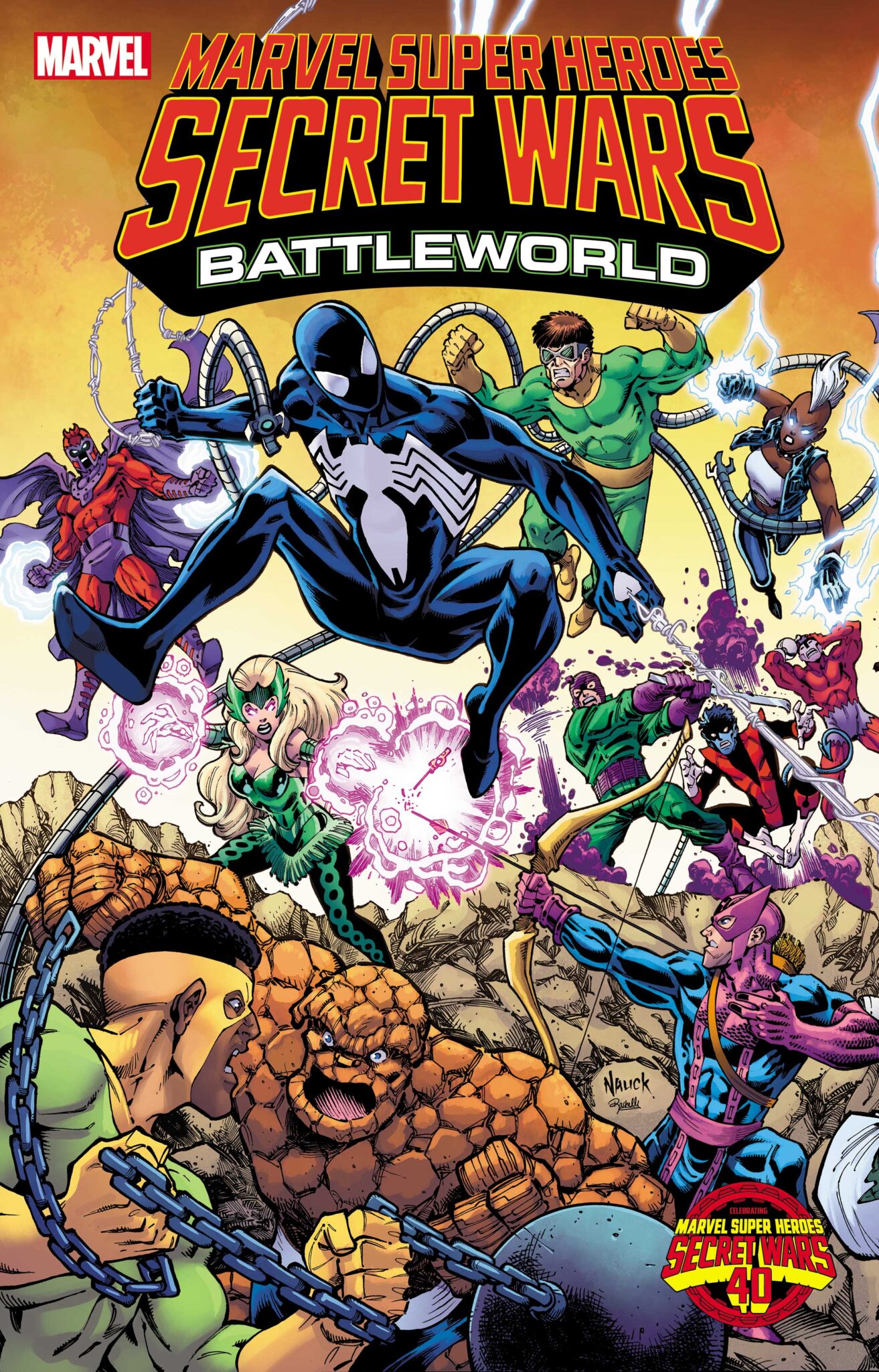 Secret Wars Battleworld Connecting Variant Cover by TODD NAUCK