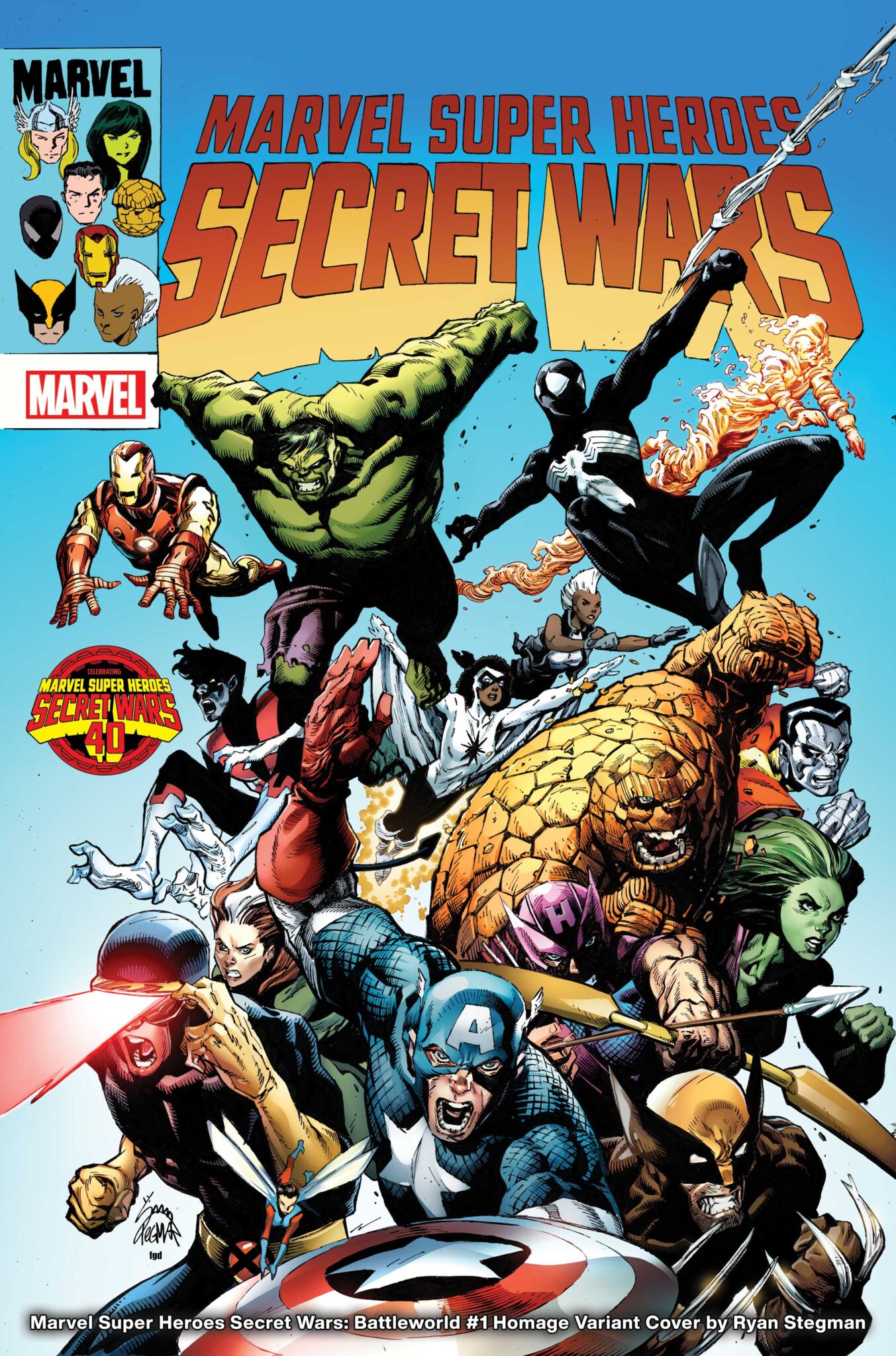 Secret Wars Battleworld Variant Cover Homage  by RYAN STEGMAN