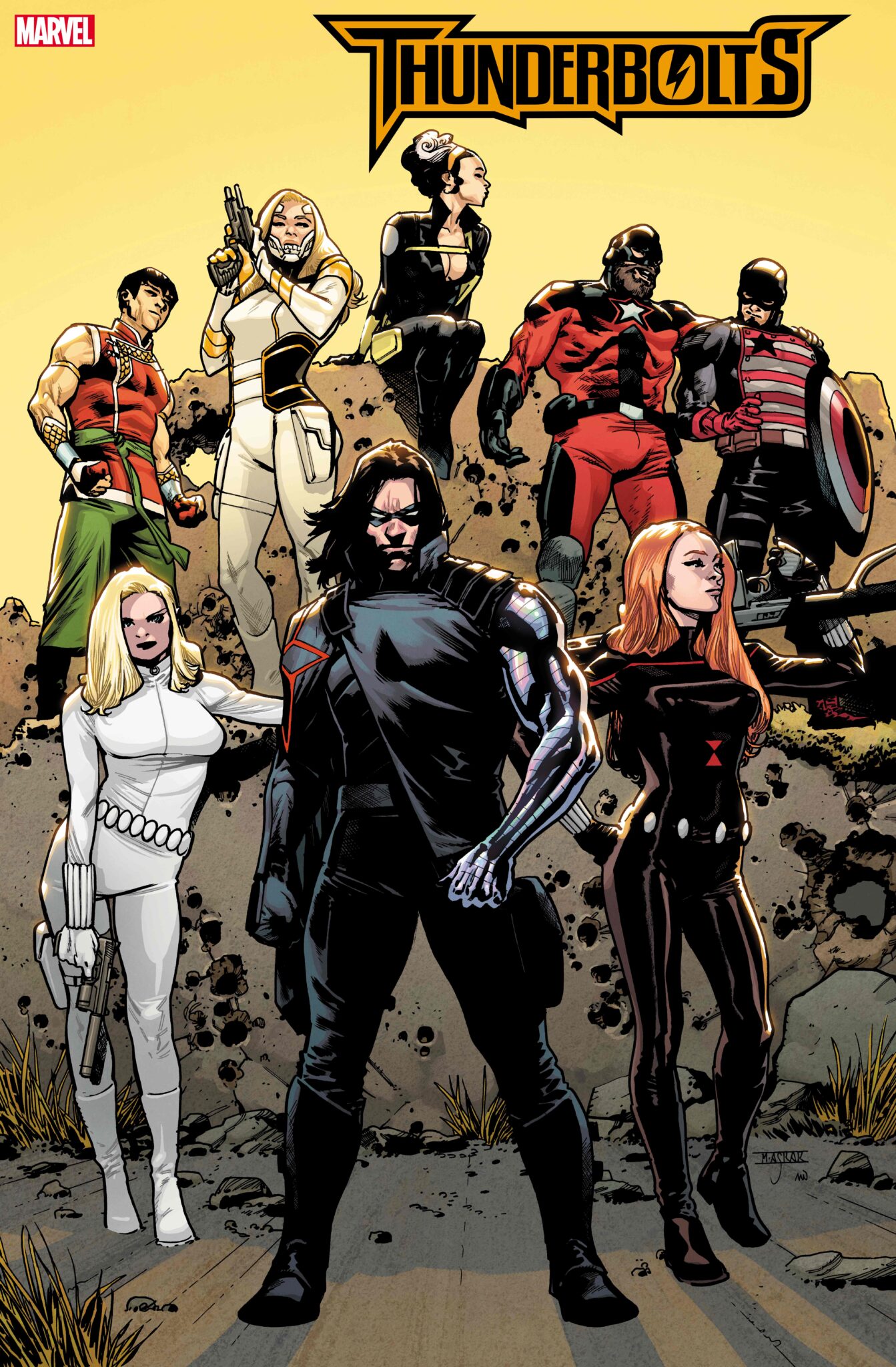 Bucky Barnes Puts Together A New Team Of Thunderbolts This December 1 Thunderbolts #1 cover