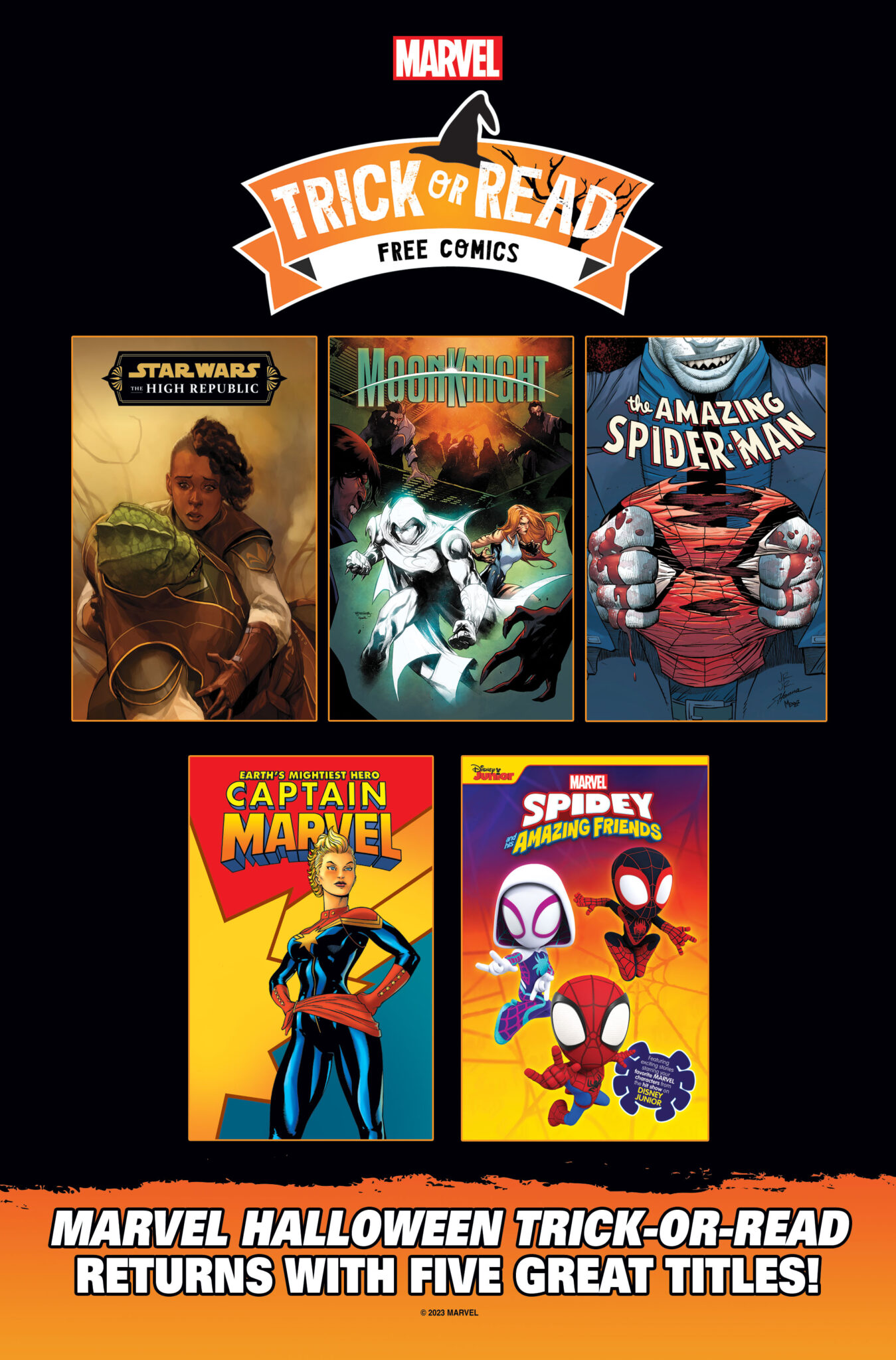 Marvel's 'Trick-Or-Read' Returns With Captain Marvel, Moon Knight, And More 1
