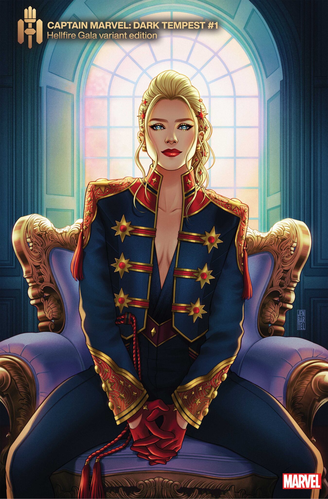 carol Danvers Hellfire Gala variant cover