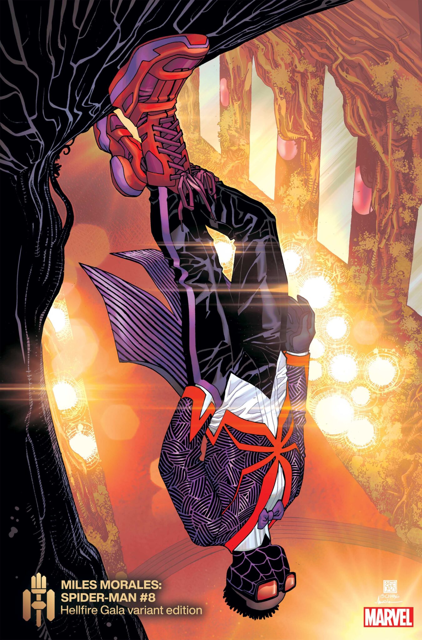 Miles Morales Hellfire Gala variant cover