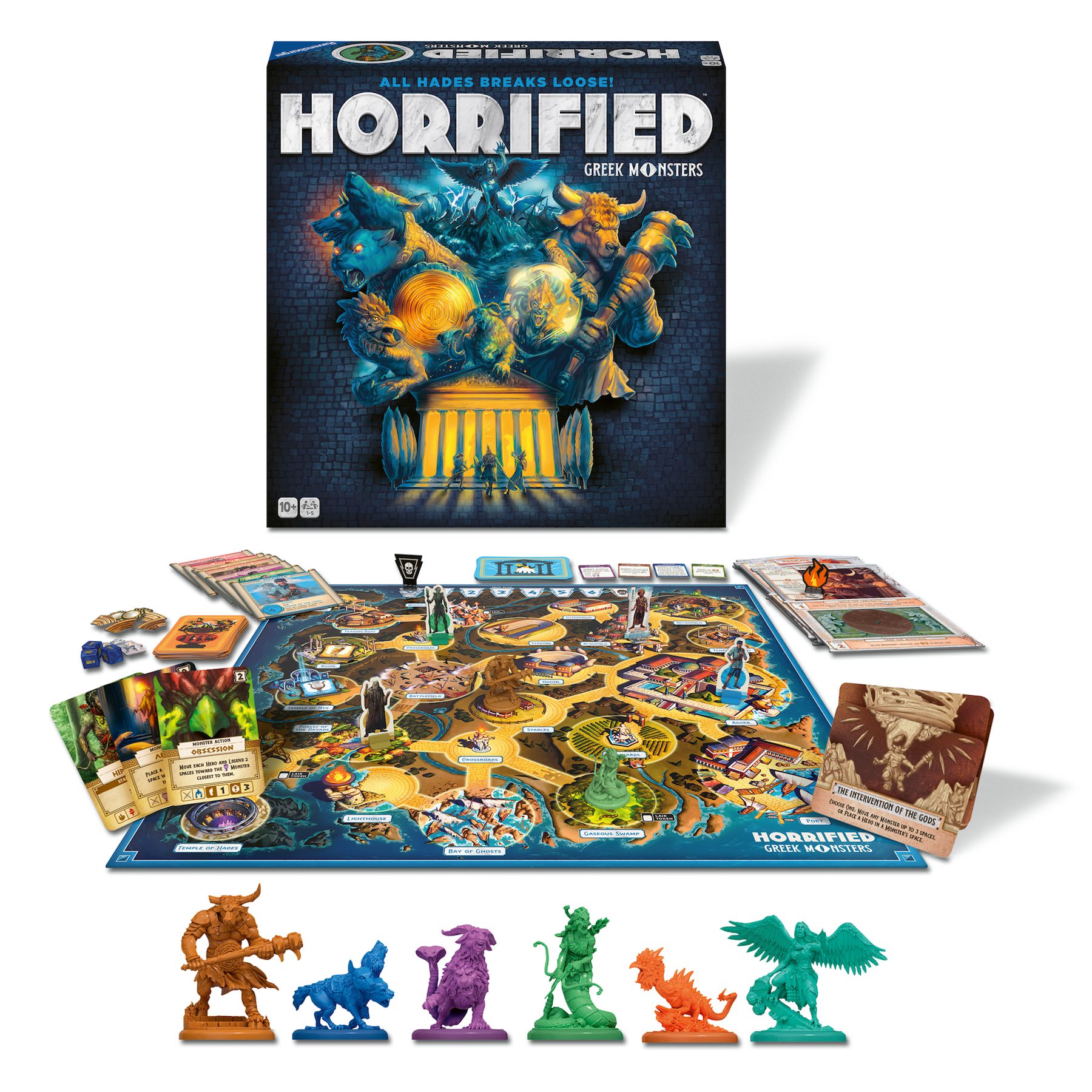 Horrified Greek Monsters box and contents