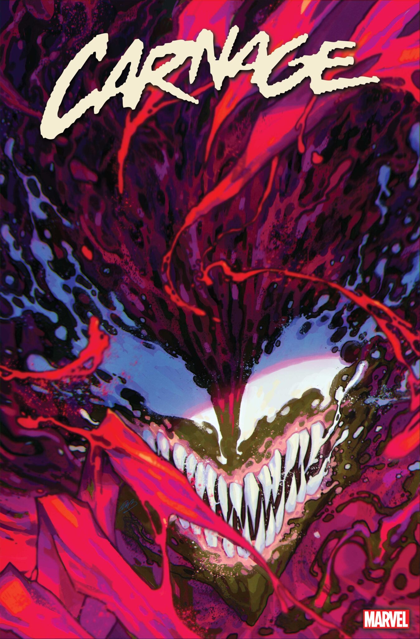 Cletus Kasady's Bloodlust Explodes In New Rose Besch Variant Cover For 'Carnage' #1 1 Carnage #1 cover