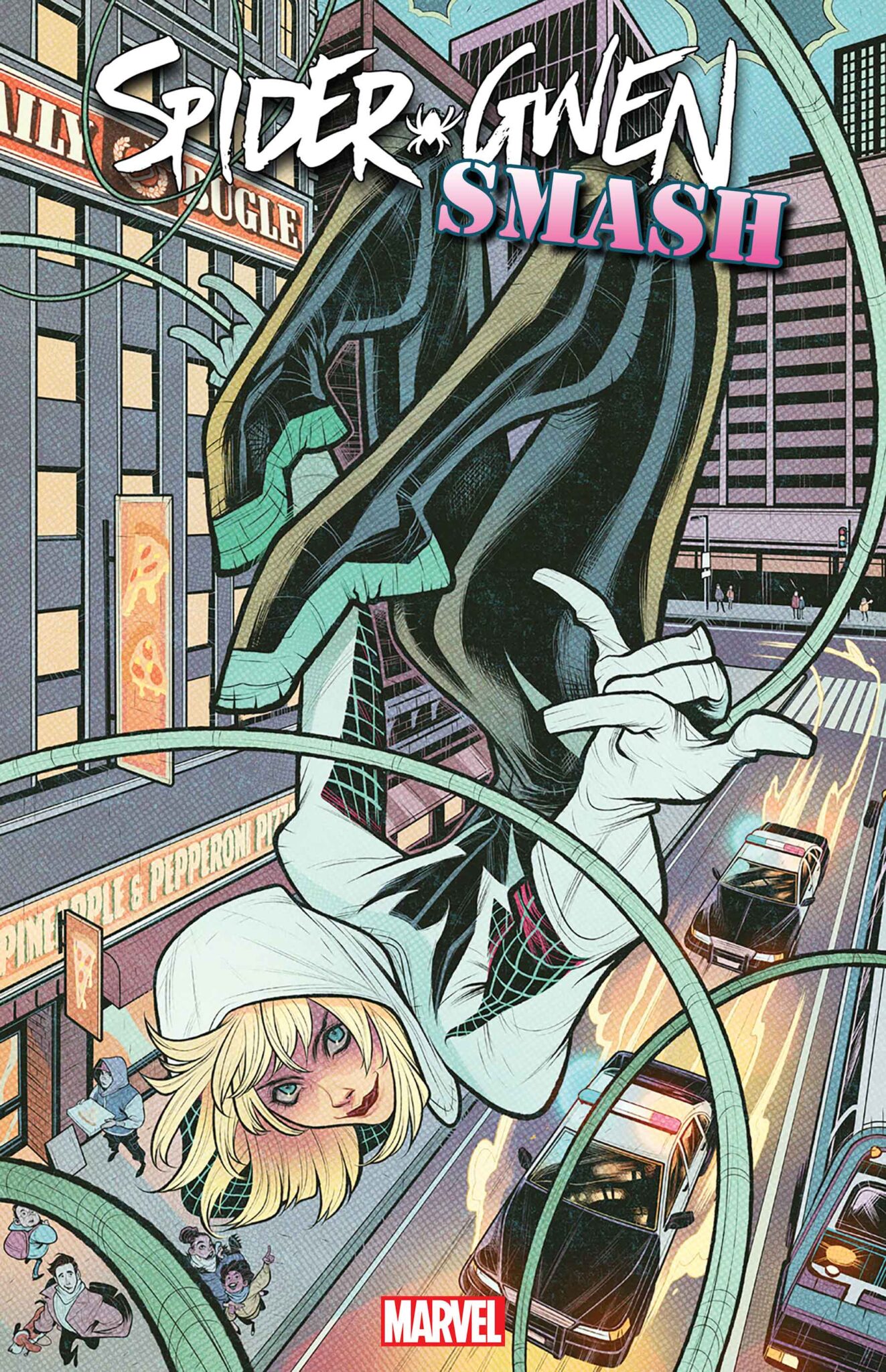 This December, Gwen Stacy Faces The Music In 'Spider-Gwen: Smash' Limited Series 3 Spider-Gwen: Smash Variant Cover by ELIZABETH TORQUE