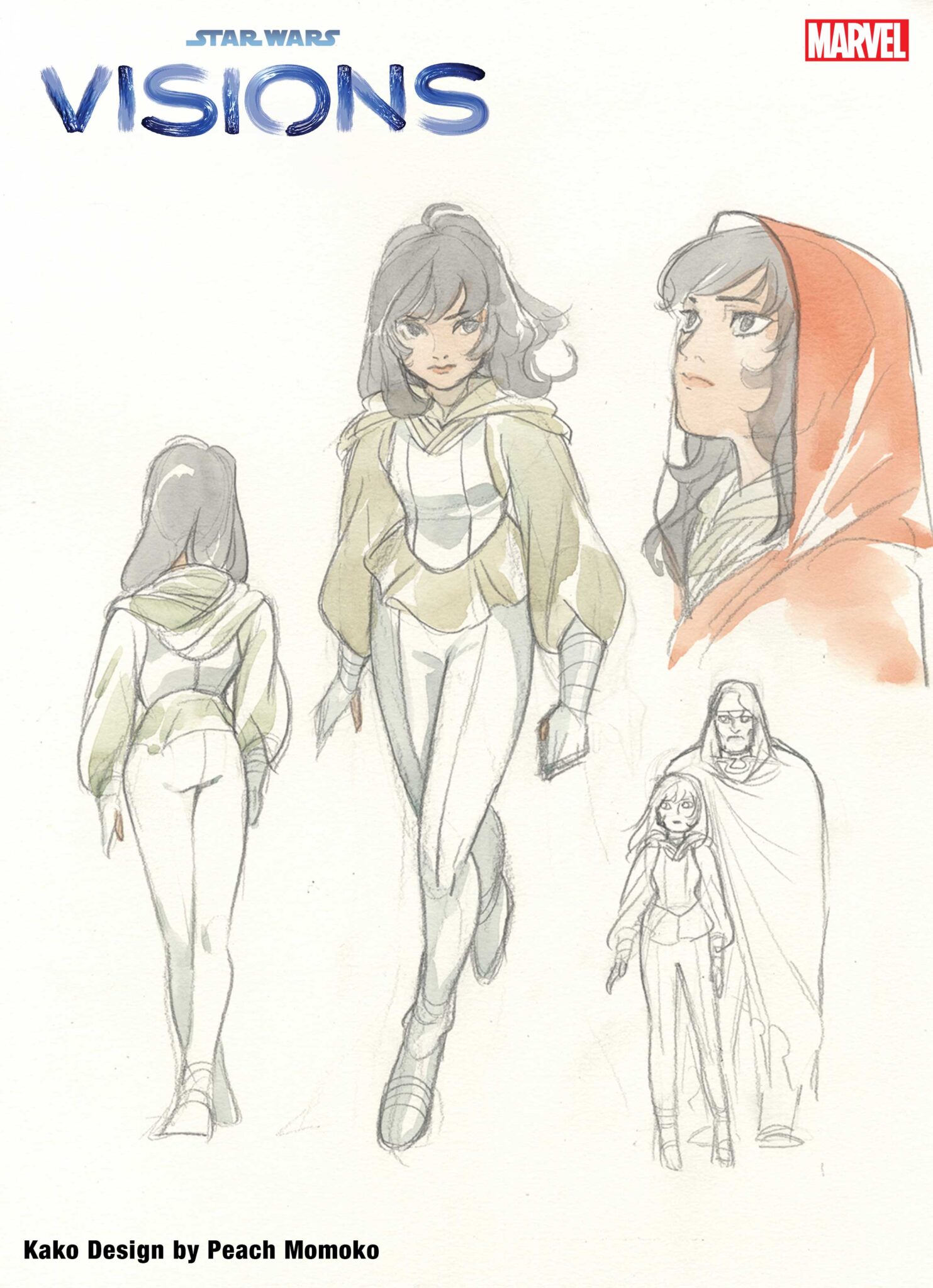 'Star Wars: Visions' Comic Series Kicks Off With Peach Momoko's Take On A Galaxy Far, Far Away 2 Star Wars: Visions - PEACH MOMOKO Kako Design Sheet