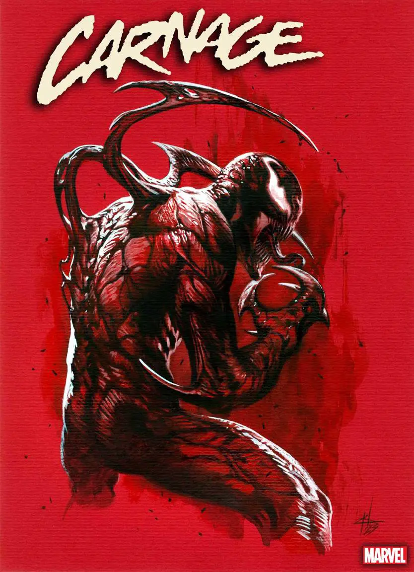 New Foil Cover Celebrates Dazzling Danger of Carnage 1 Carnage #1 foil cover
