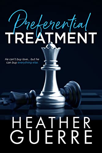 Heather Guerre's Preferential Treatment cover with chess pieces on the front
