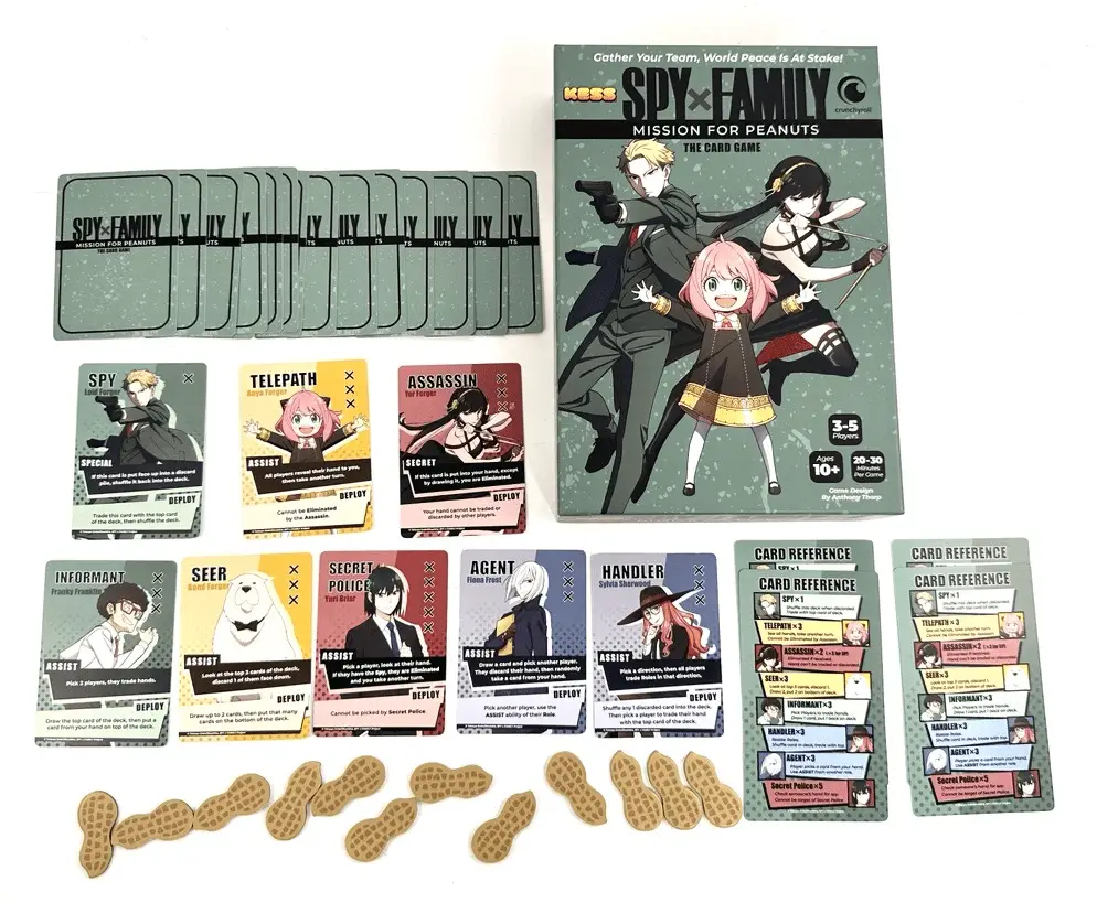 SPY x FAMILY: Mission for Peanuts Is a Cute and Fun Card Game 1 contents of the spy x family card game