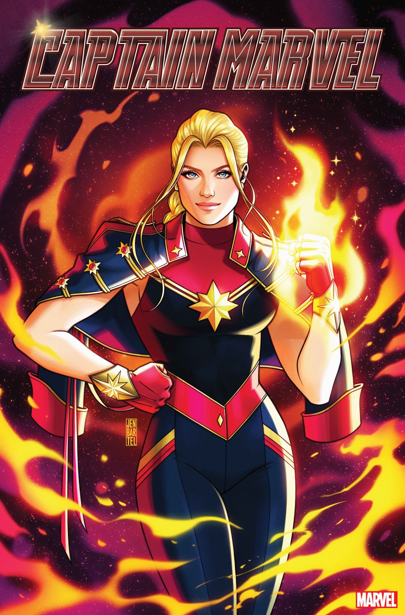 New Captain Marvel #1 Variant Covers Go Higher, Further, Faster 7 Variant Cover by JEN BARTEL
