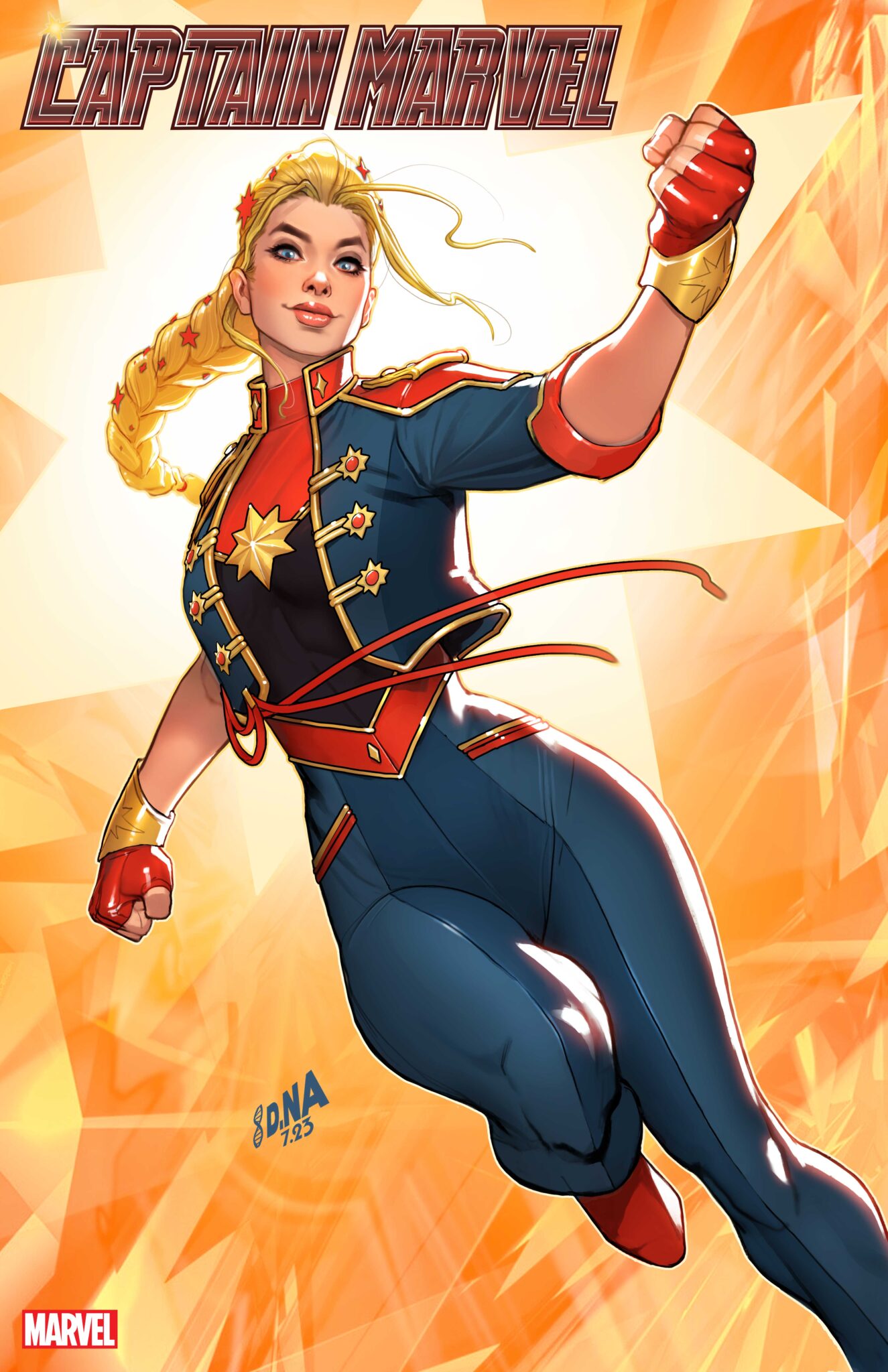 New Captain Marvel #1 Variant Covers Go Higher, Further, Faster 2 Foil Variant Cover by DAVID NAKAYAMA