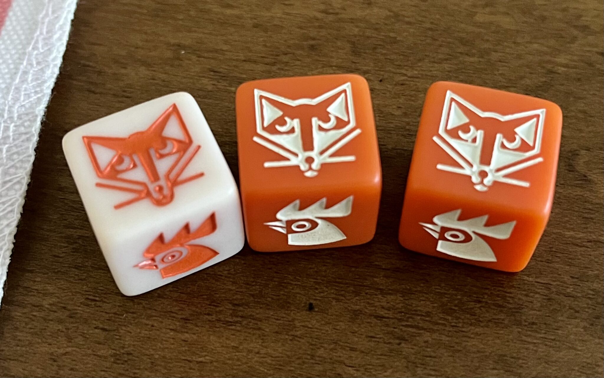 Roll Lots Of Dice Or Chicken Out In 'Chicken!' 1 3 foxes rolled in chicken! and your done