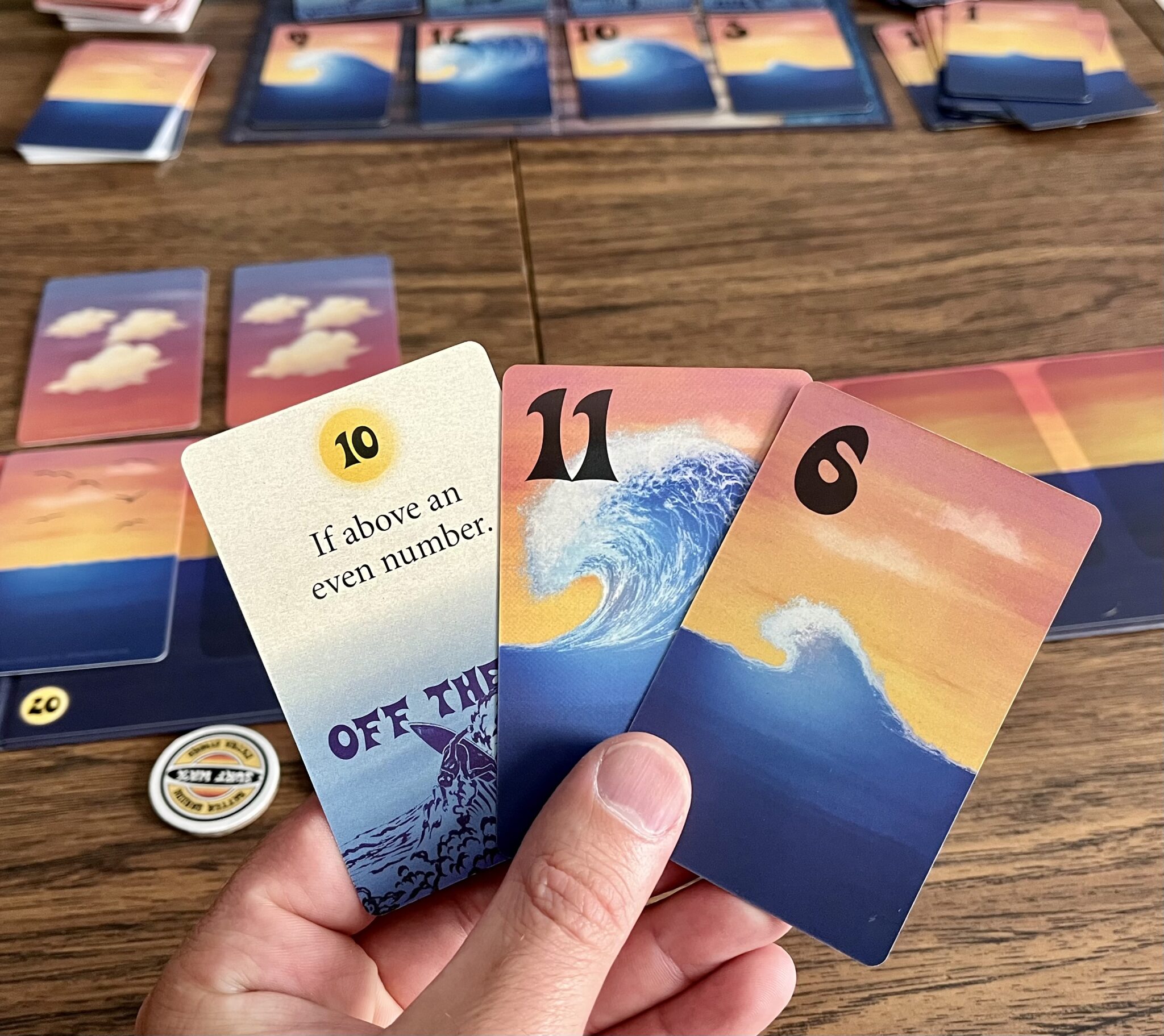 Paddle Out & Hang Ten! In 'The Perfect Wave' 5 The Perfect Wave hand of cards