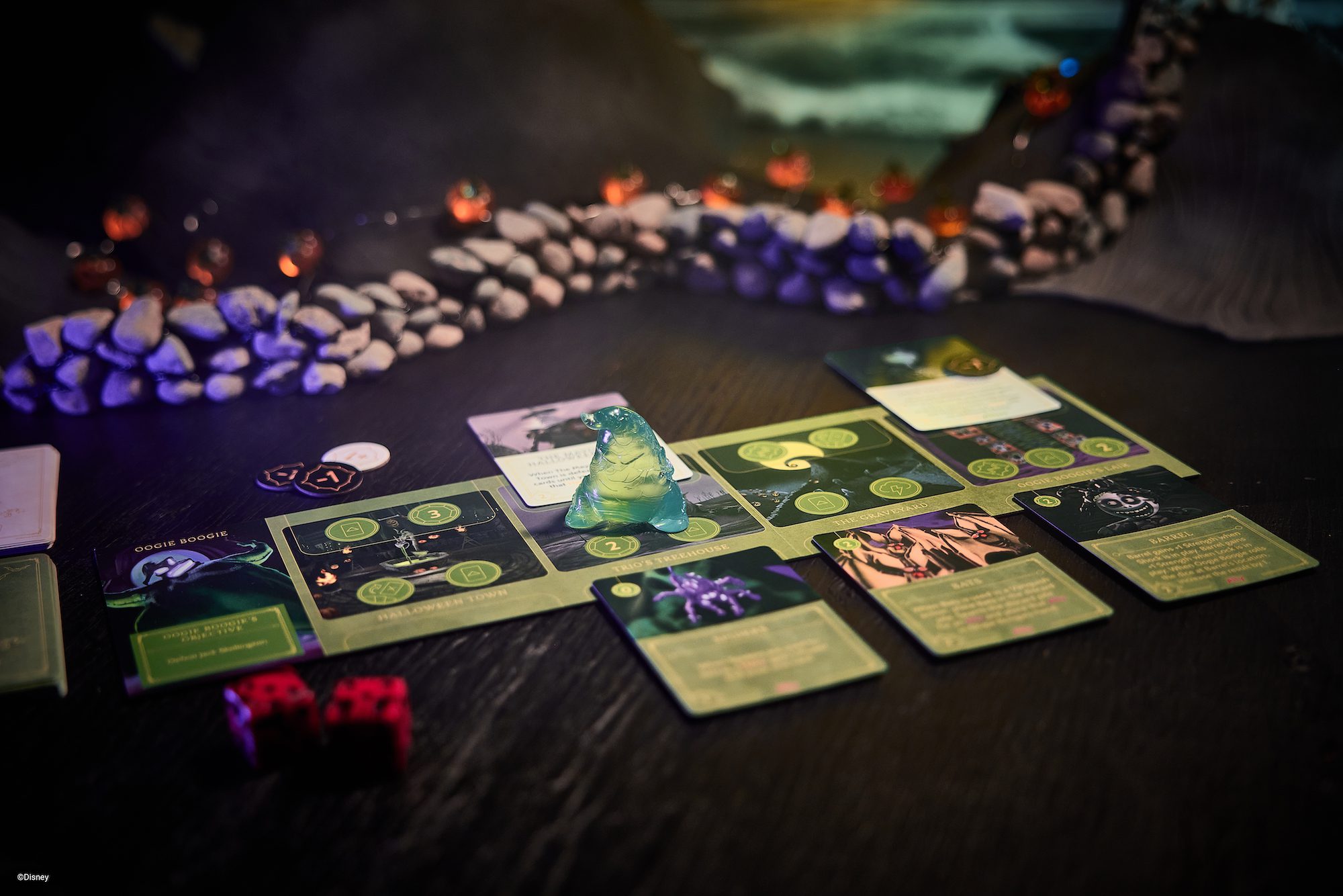 Oogie Boogie Haunts Disney Villainous In New 'Filled With Fright' Expansion 2 Disney Villainous: Filled With Fright cards and mover