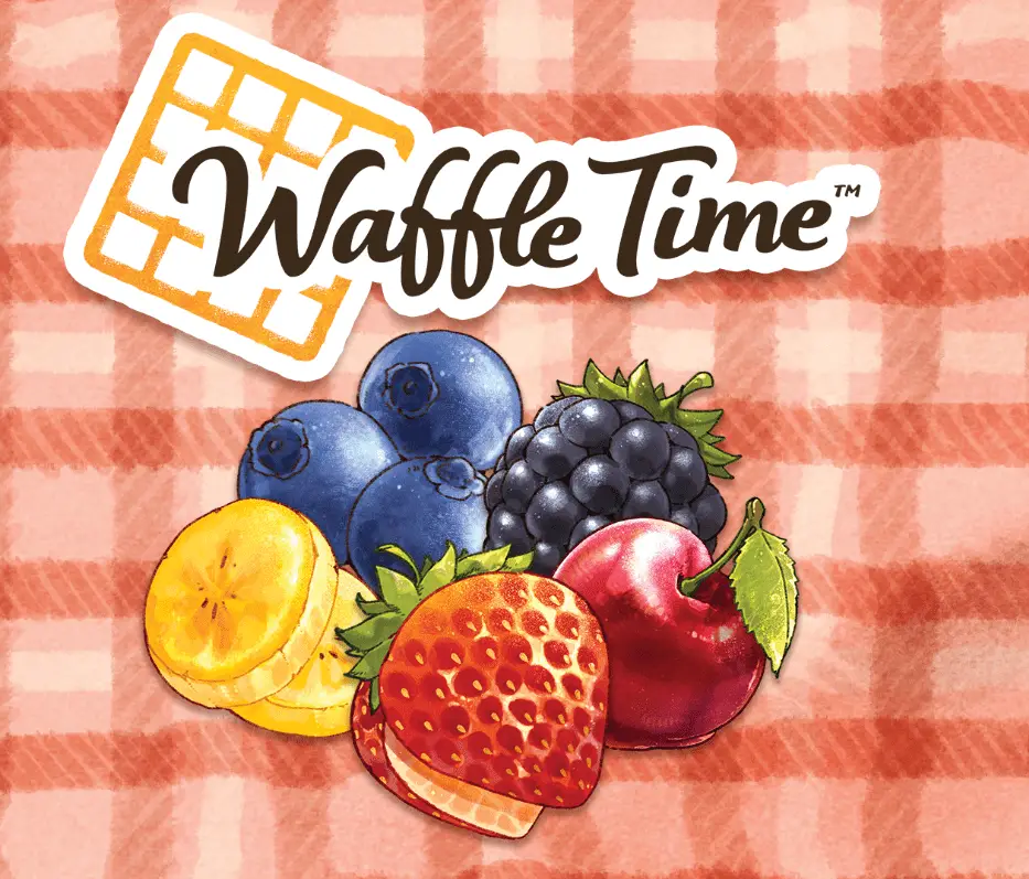 Waffle Time is Scrumptious Drafting Fruity Fun 1 waffle time fruits