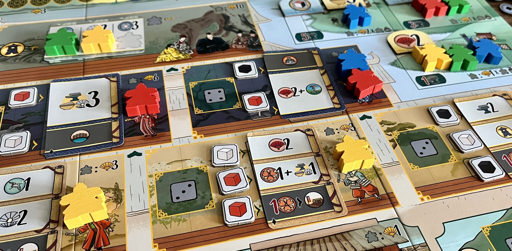 Devir's 'The White Castle' Is A Surprisingly Quick Euro With Lots Of Choices To Make 4 The White Castle courtiers and dice placement spots