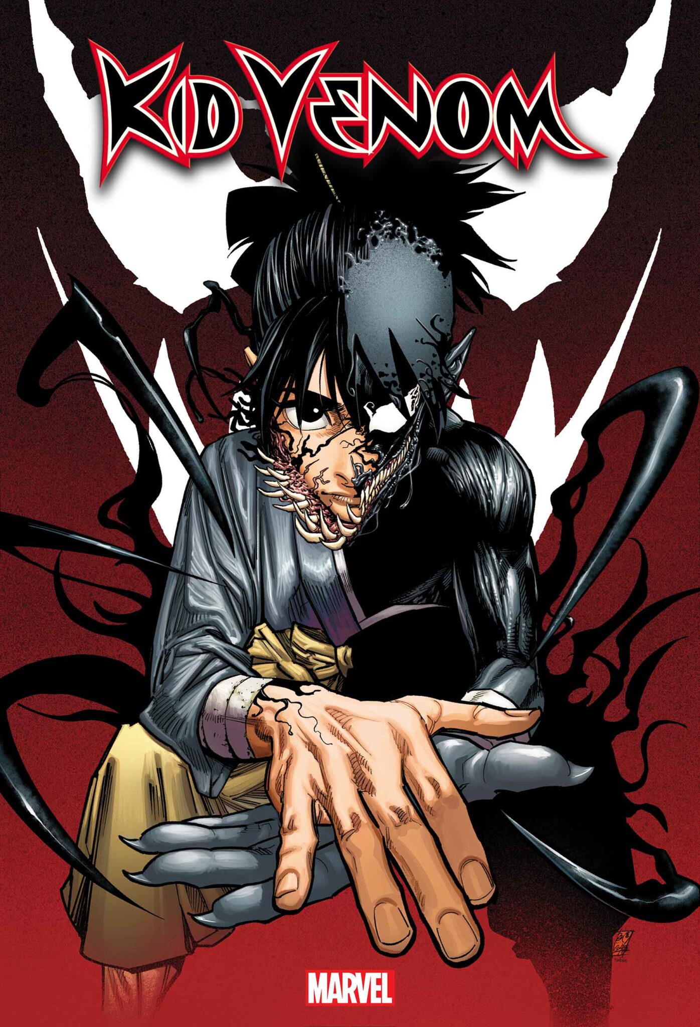 Kid Venom's Place In The Marvel Universe Will Be Explored In New Series From Manga Creator Taigami 1 Kid Venom: Origins #1 cover