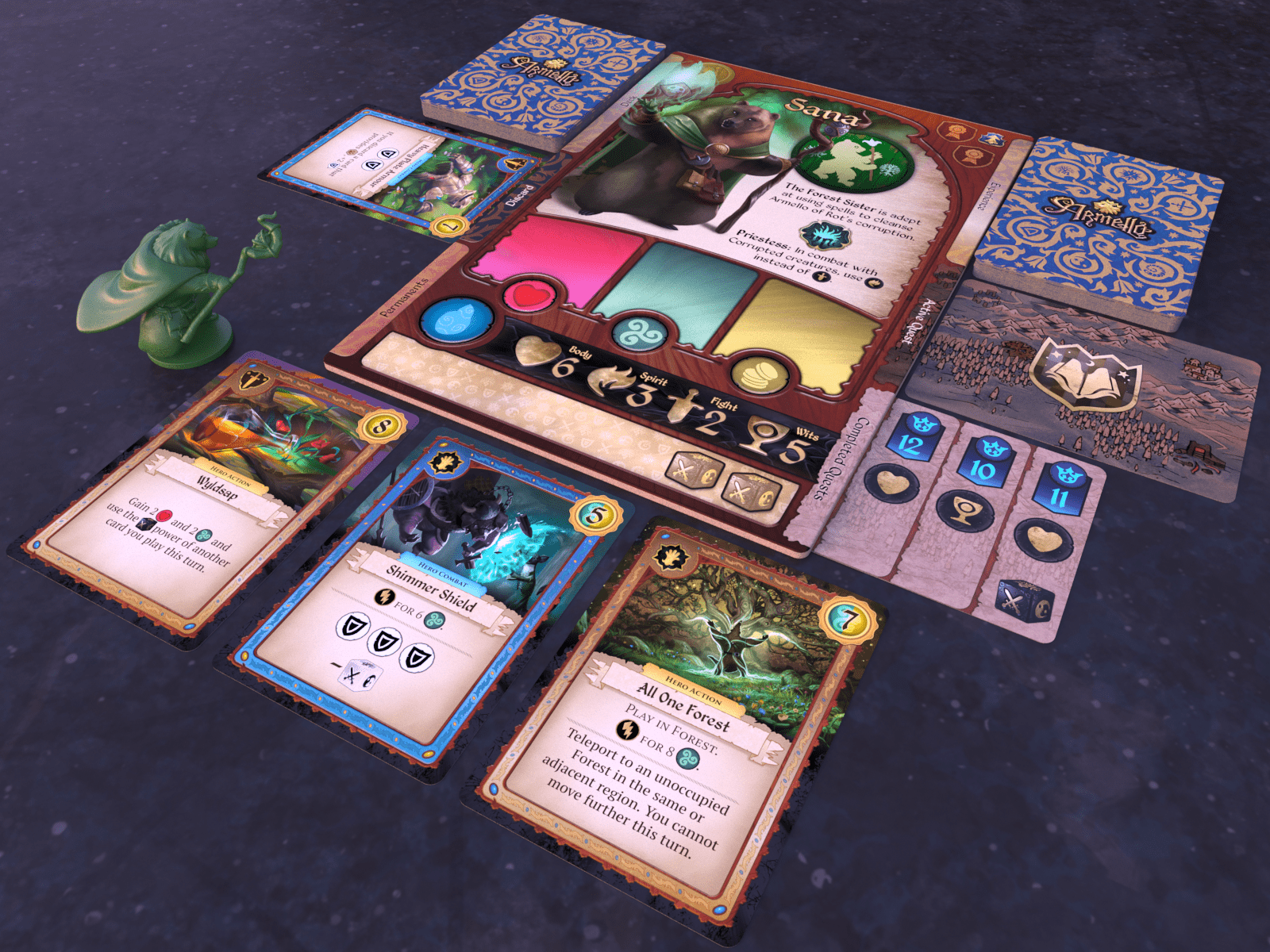 Strategy Game 'Armello' Coming To Tabletop From King Of The Castle And Former D&D Designer Ryan Heinsoo 2 Armello layout