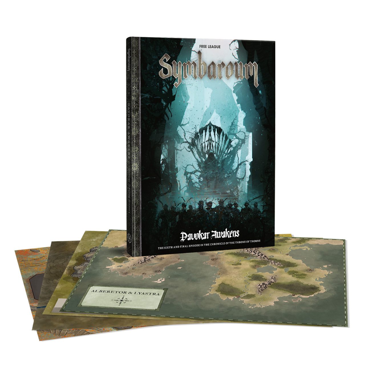 Symbaroum Davokar Awakens Book and maps