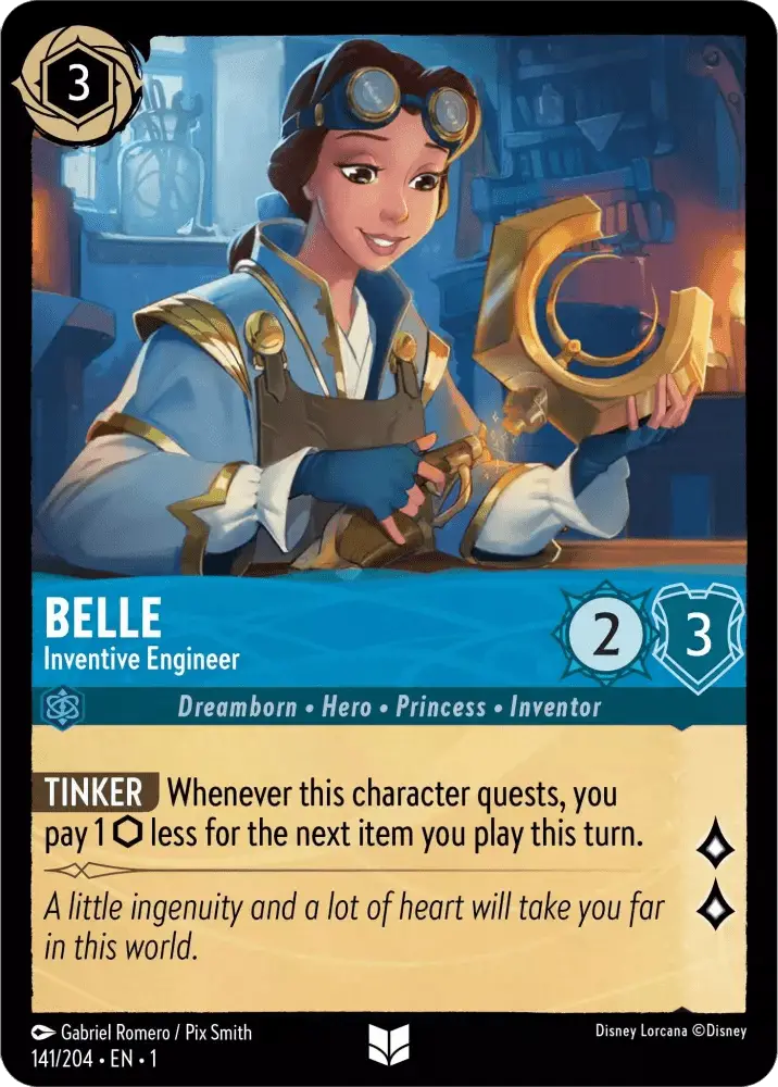 Lorcana Brings Disney Magic And Fun To The TCG Scene 3 Lorcana Engineer Belle