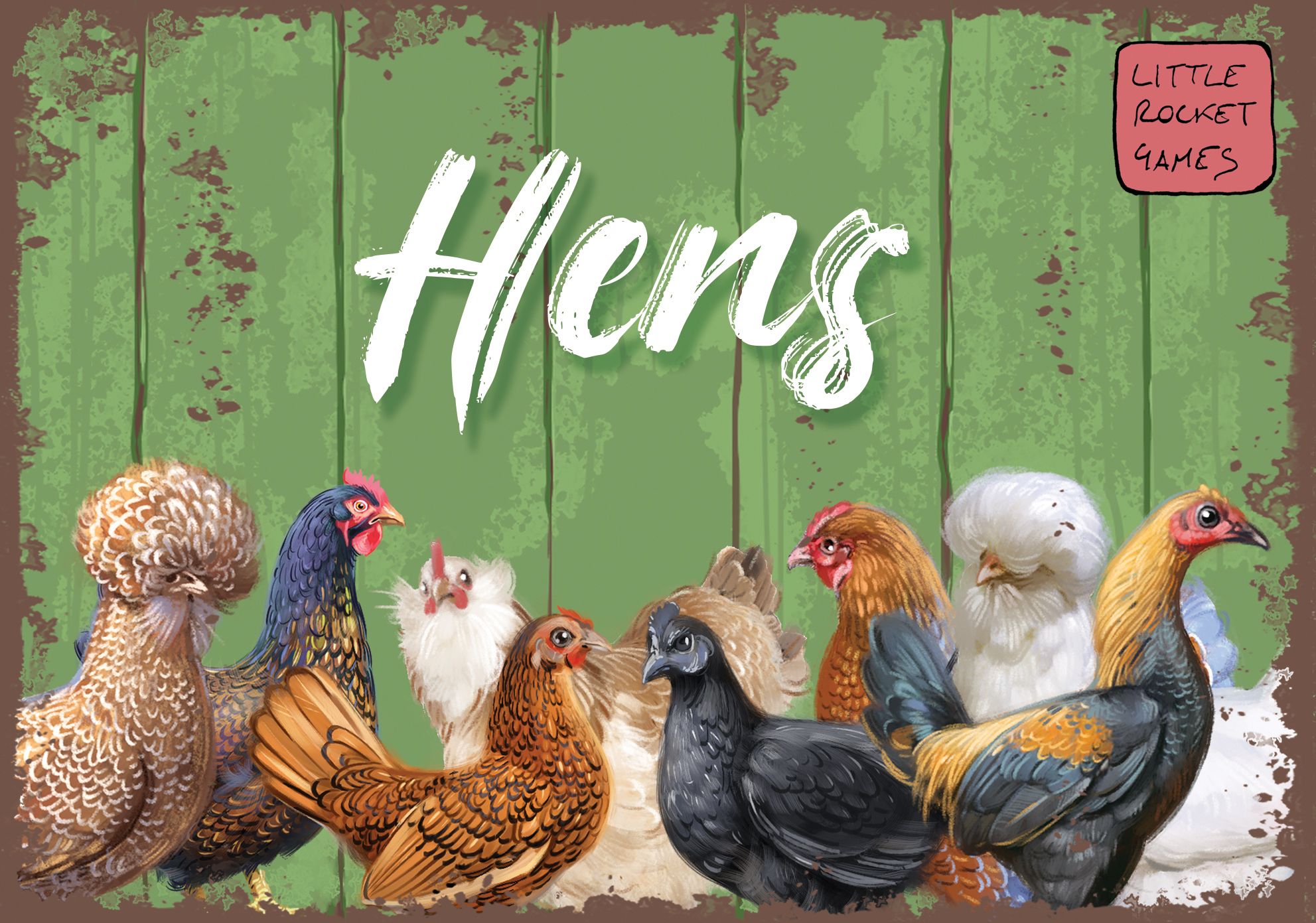 'Hens' Makes You Raise Chickens, Not Eat Chicken. 1 Hens box art