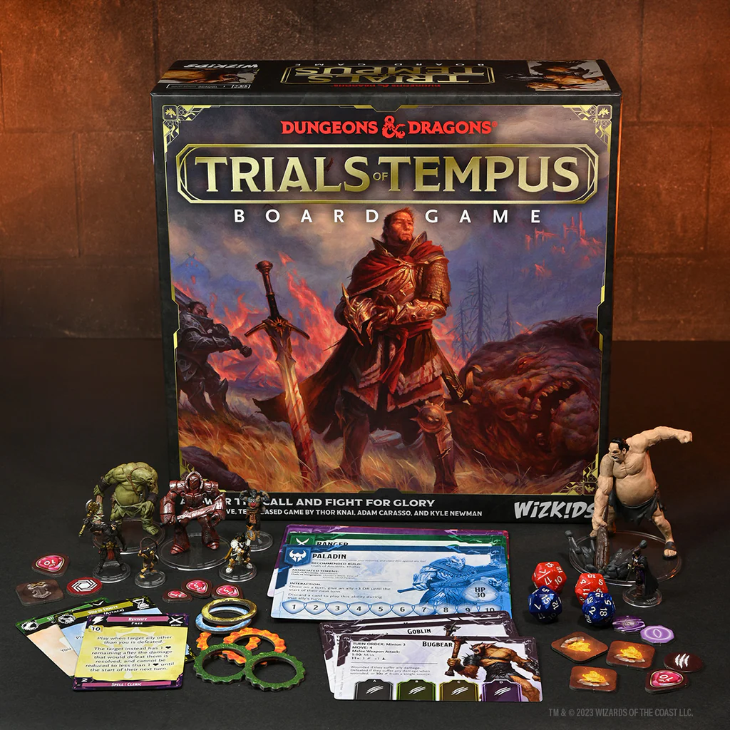 Trials of Tempus Turns Dungeons & Dragons Dungeon Crawling Into A Chaotic Competitive Slugfest 1 Trials of Tempus game box and contents