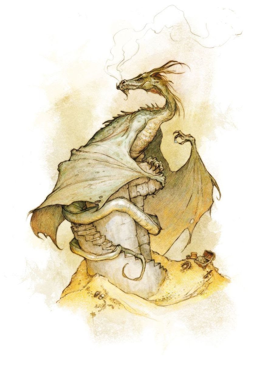 From Cat People To Chimeras: Free League Announces Bestiary For 'Dragonbane' TTRPG 3 Dragonbane Bestiary Dragon art