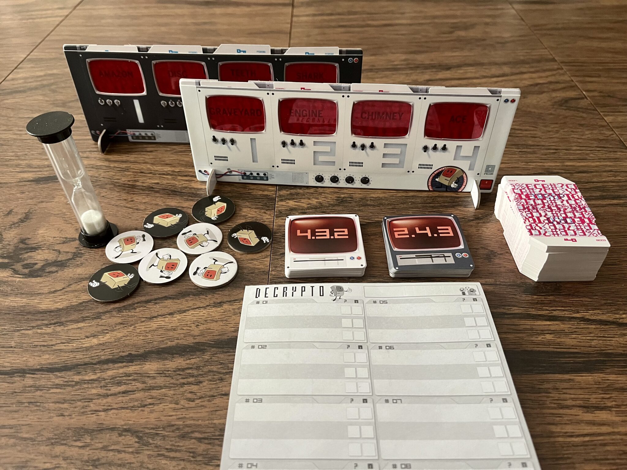 Playing 'Decrypto' Is Like Real Life Detective Training 2 Decrypto components