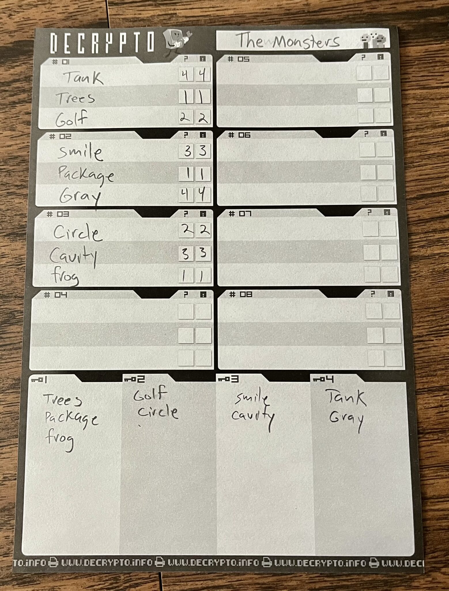 Playing 'Decrypto' Is Like Real Life Detective Training 3 Decrypto trying to figure out how to give clues without giving the game away to the other team