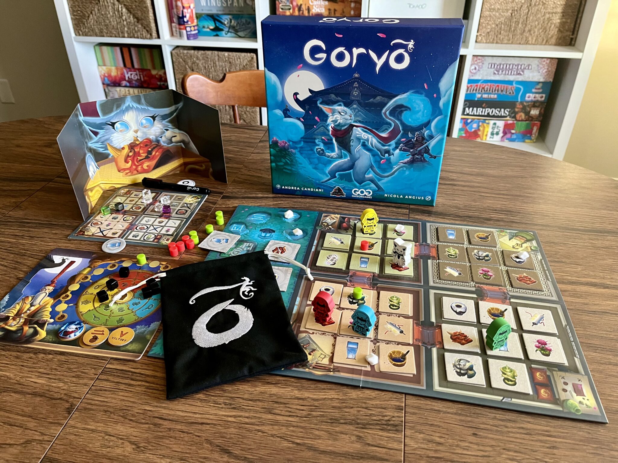 Goryo components on the table