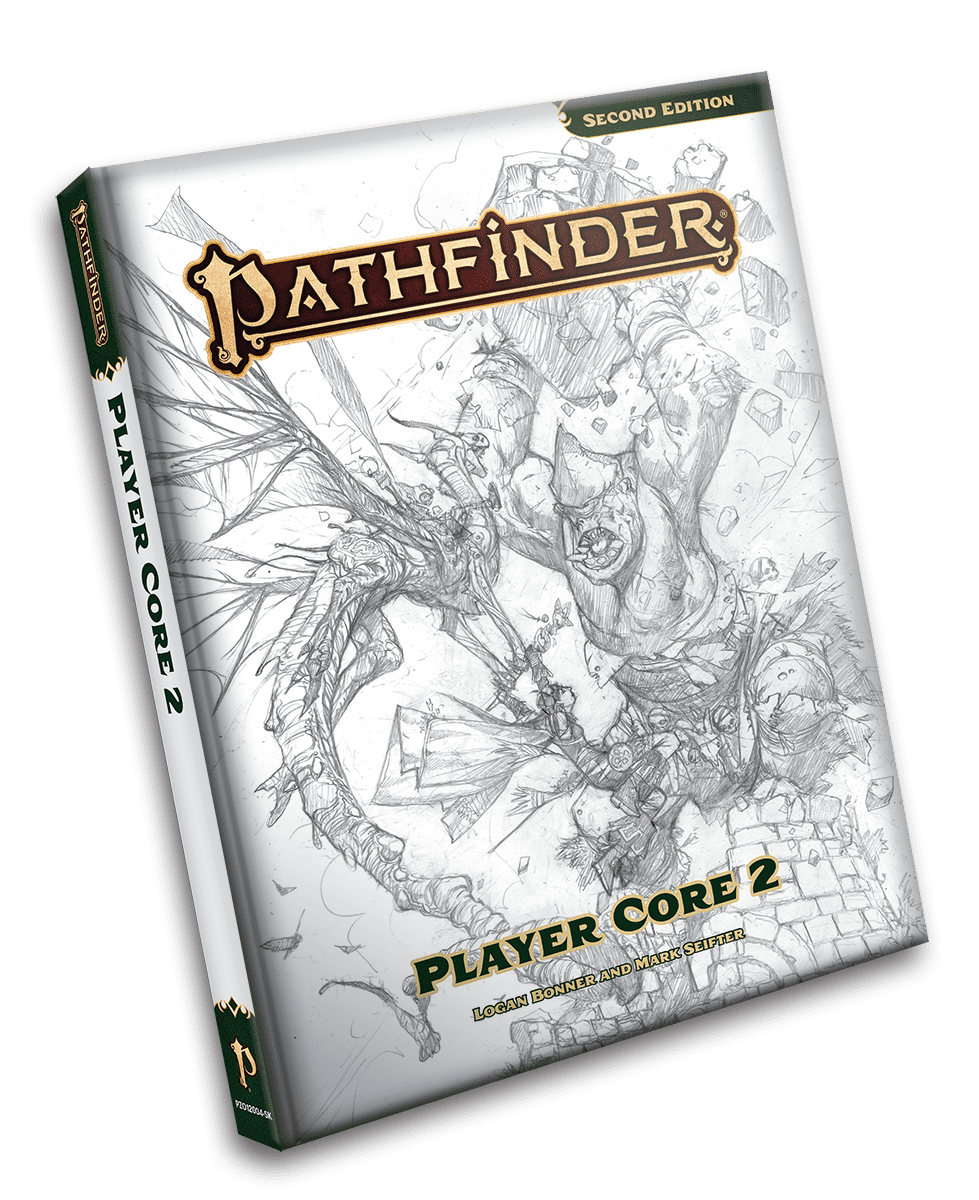 Pathfinder Player Core 2 book sketch cover